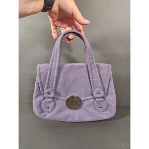 GAP JEANS EST 1969 Vtg Y2K Lavender Purple Canvas Purse Bag Whimsigoth Witchy